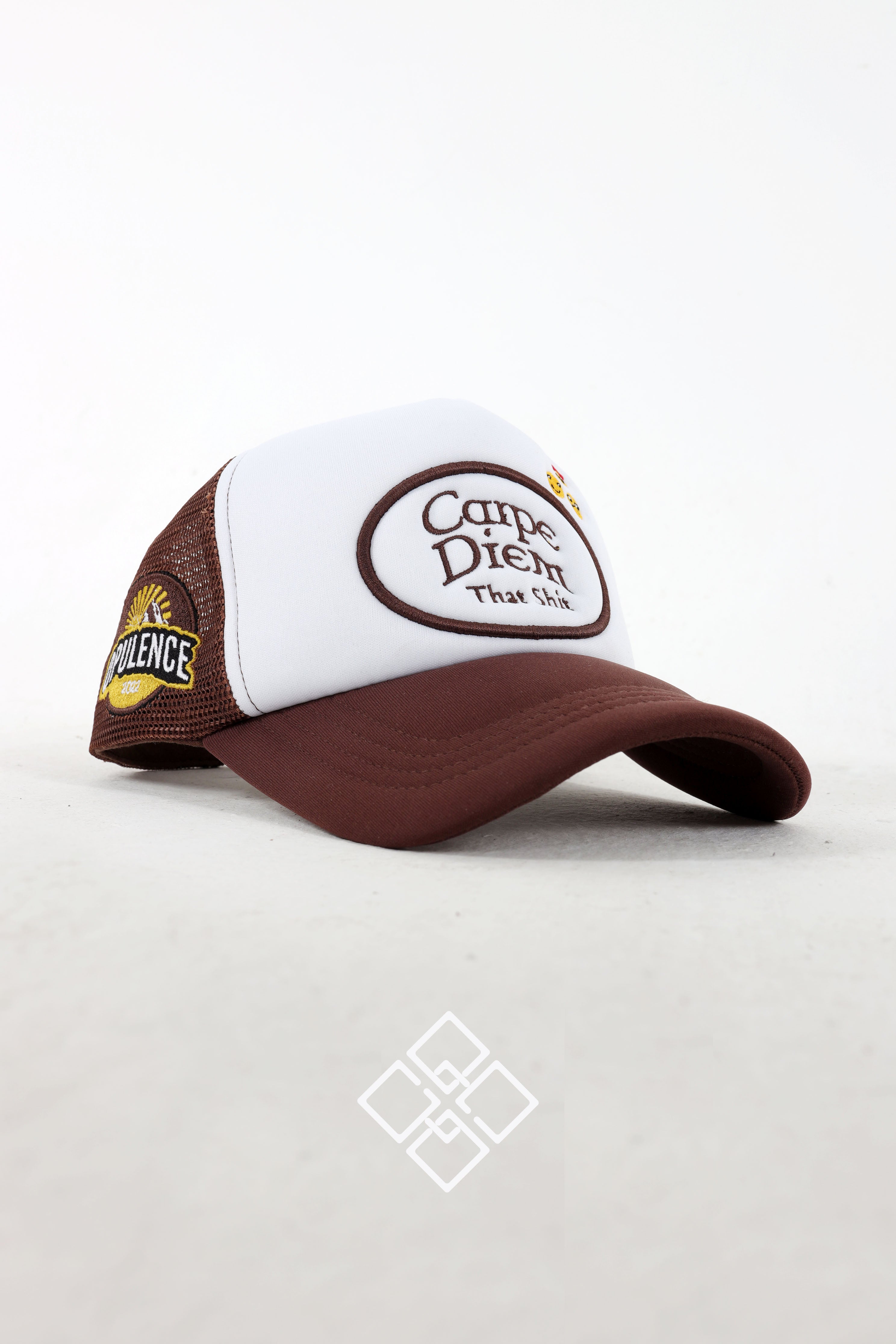 CARPE DIEM THAT SHIT BROWN TRUCKER HAT