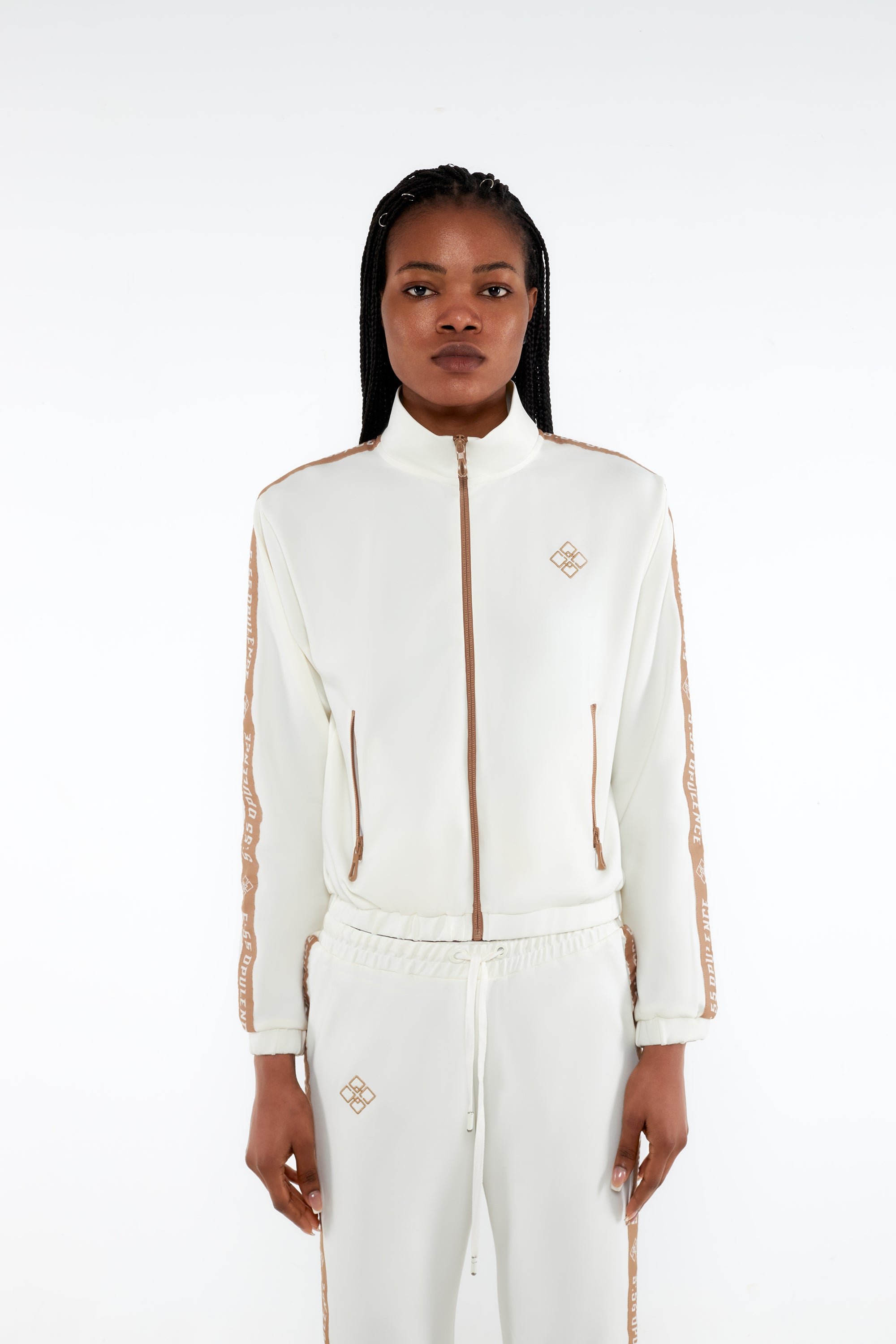 OPULENCE SANDSTONE TRACK JACKET
