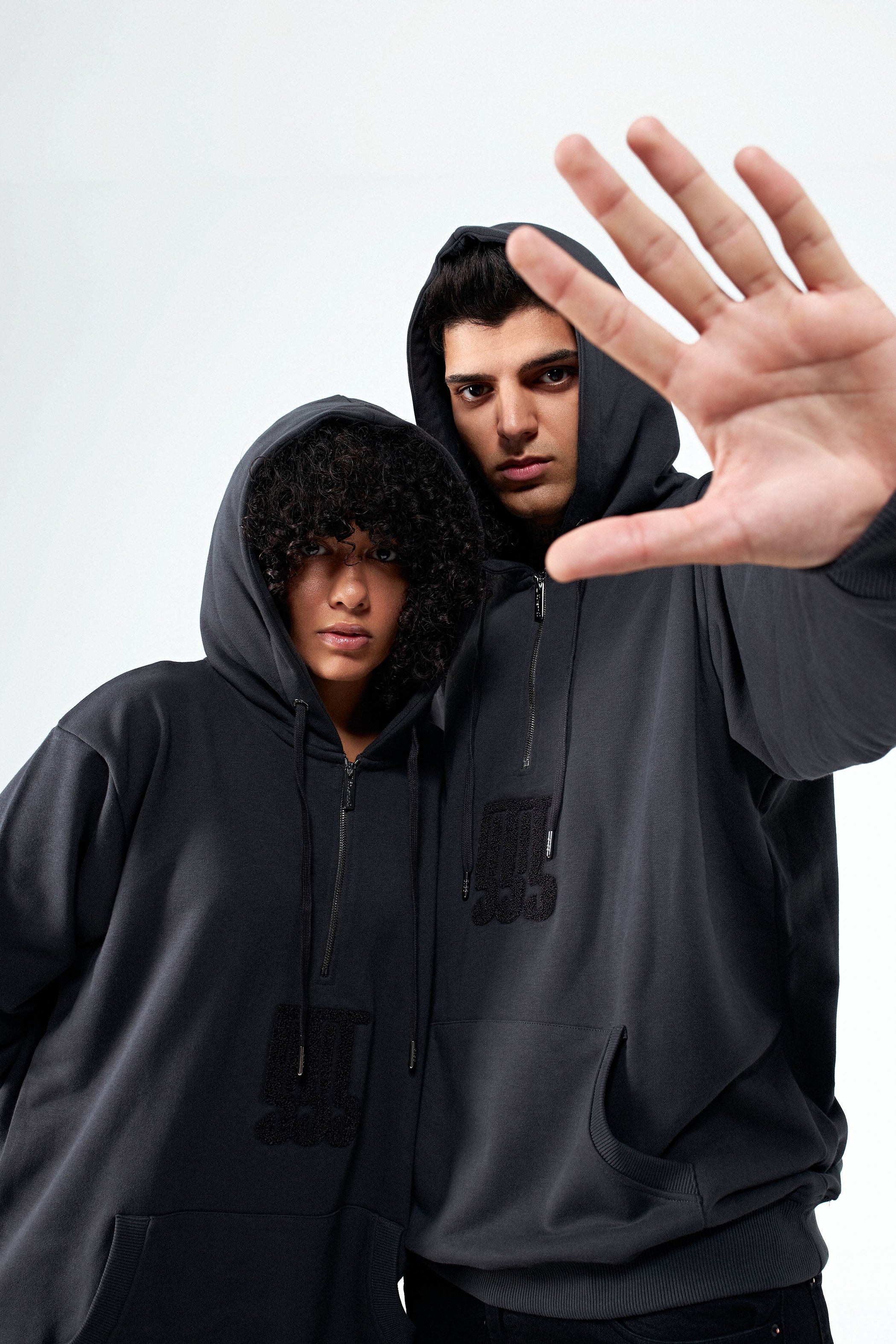 OPULENCE SHADOW CHENILLE HOODIE