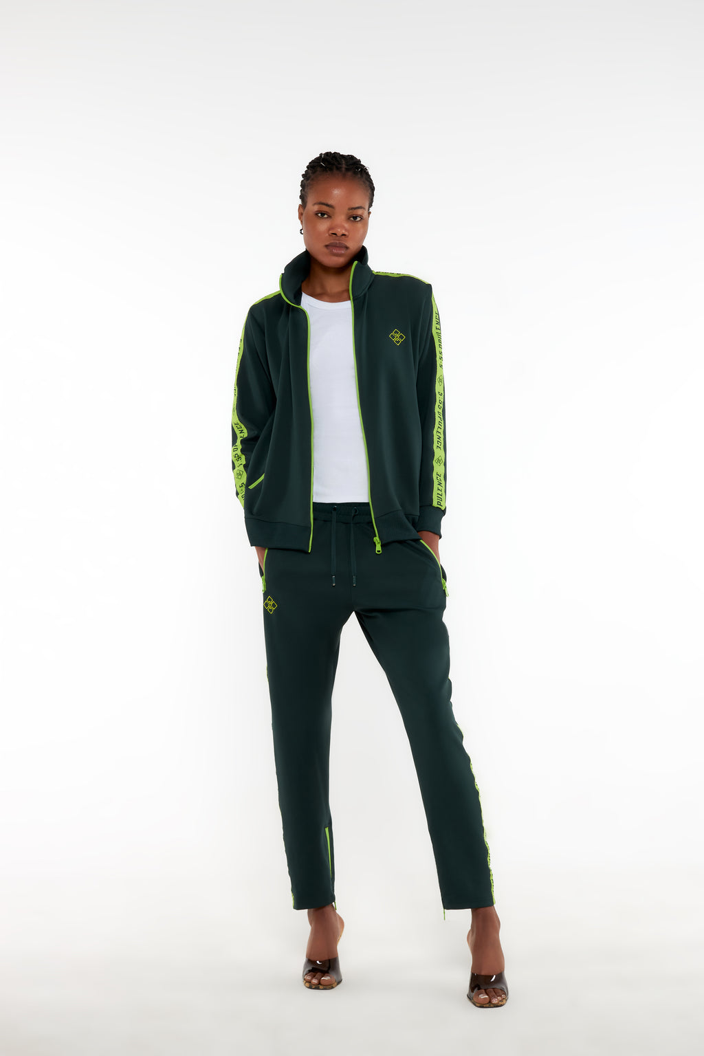 OPULENCE NEON STRIDE TRACK PANTS
